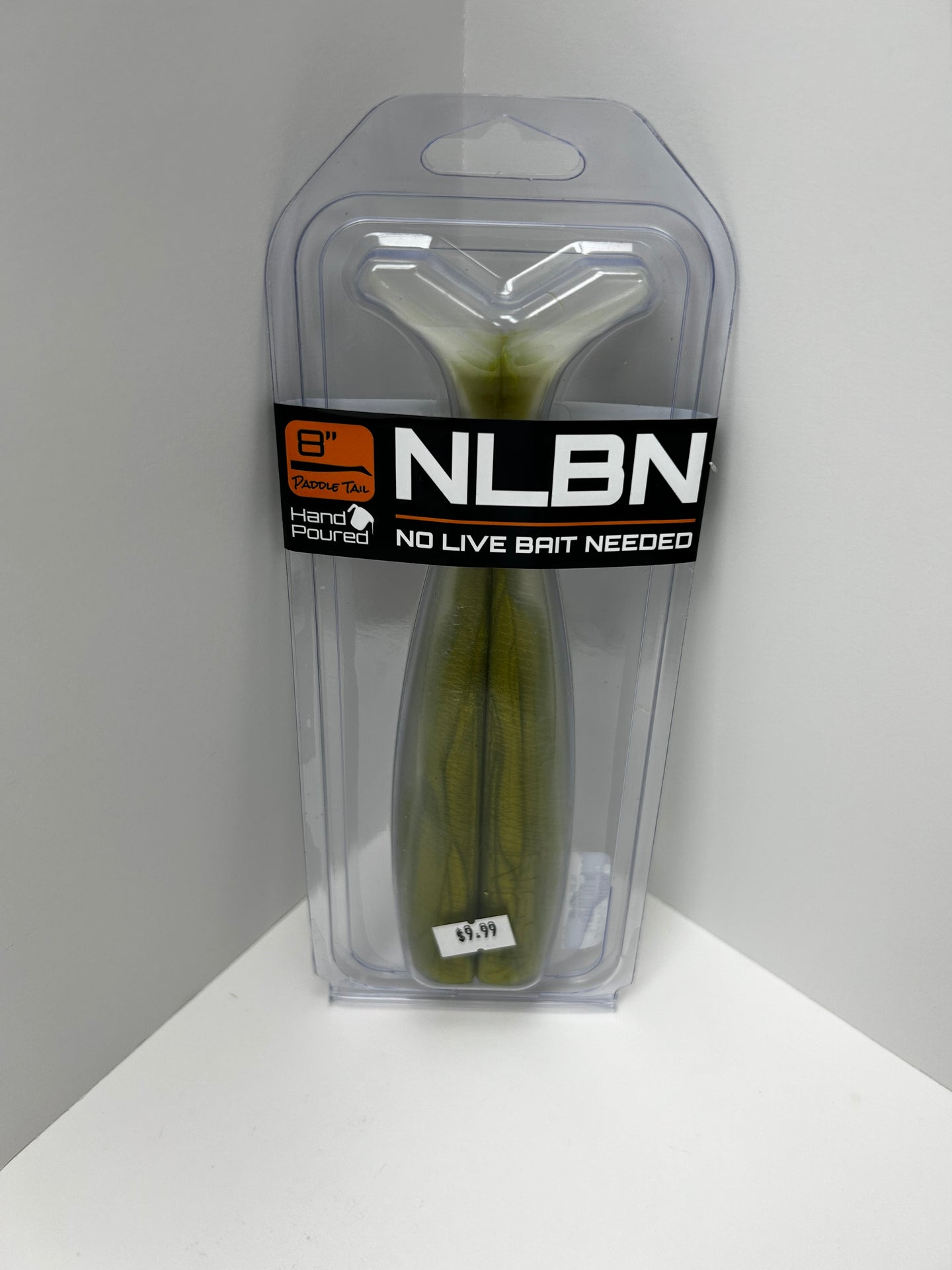 NLBN 8” Paddle Tail Green Back