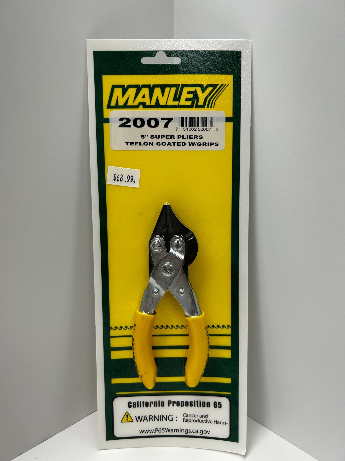 MANLEY 5” Super Pliers Teflon Coated w/ Grips