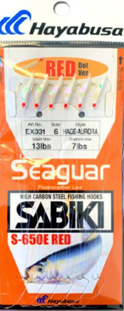 Haybusa EX031 Sabiki® S650E – Red Dot Version  - Bait Rig