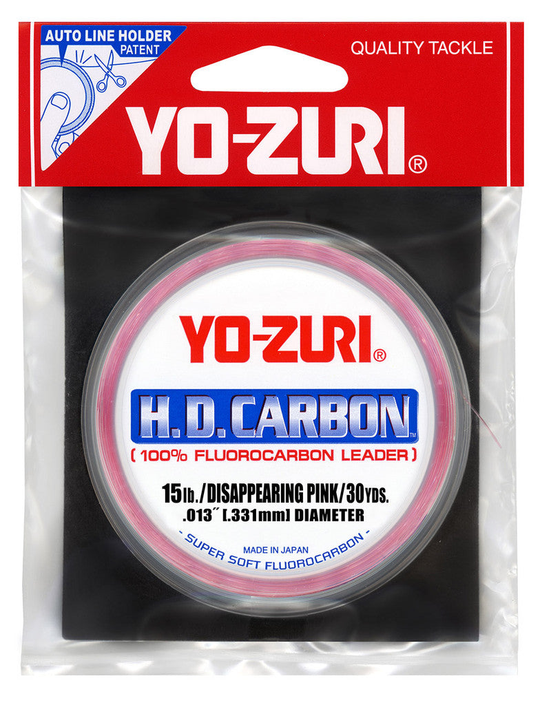 Yo-Zuri HD Carbon 100% Fluorocarbon Leader 30yd Spools