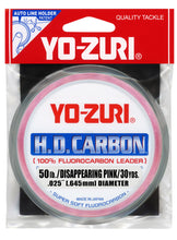 Load image into Gallery viewer, Yo-Zuri HD Carbon 100% Fluorocarbon Leader 30yd Spools
