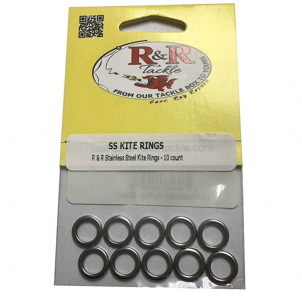 R&R Stainless Steel Kite Rings (10 ct.)