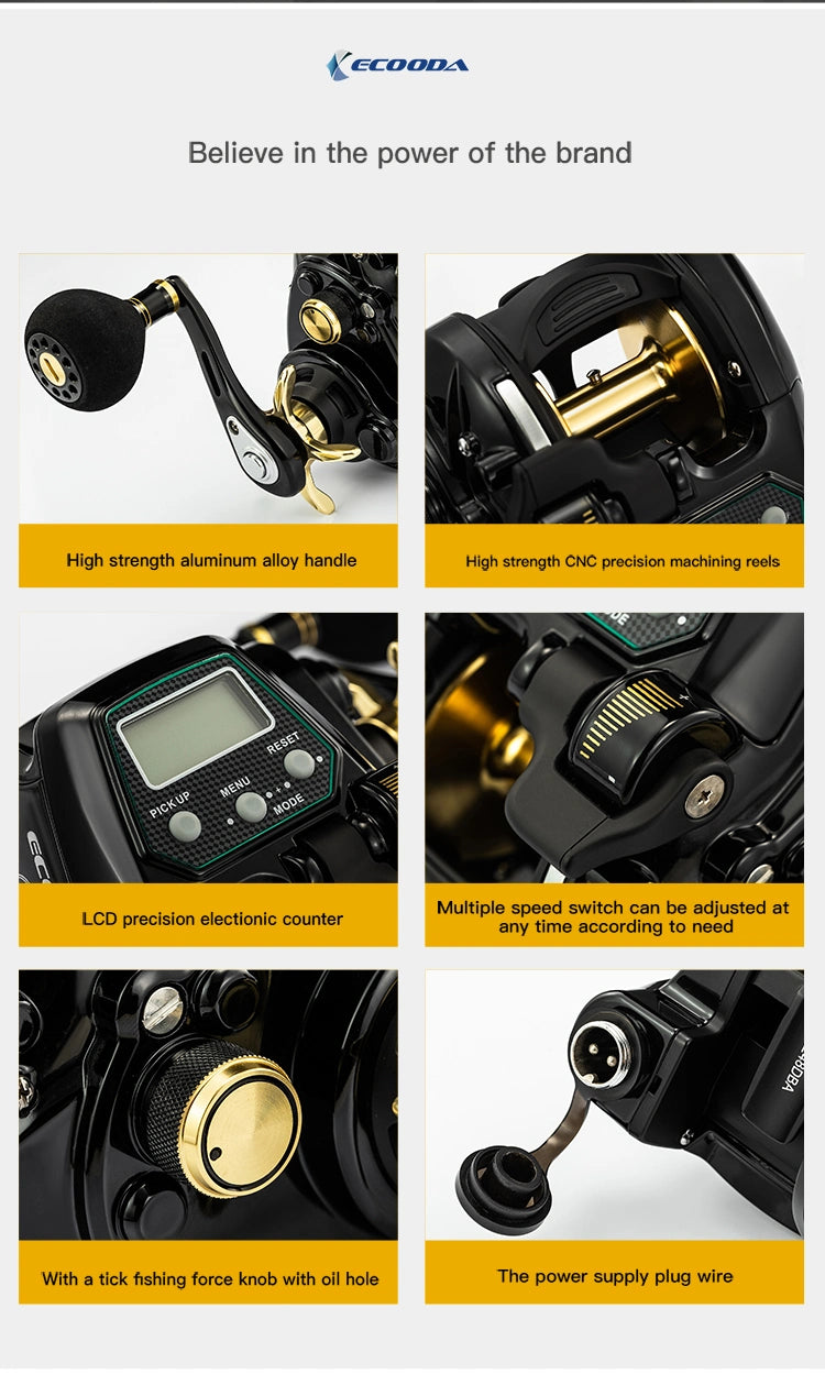 Ecooda Portable Electric Reel Power Assist Battery 10000 - China Electric  and Fishing Tool price